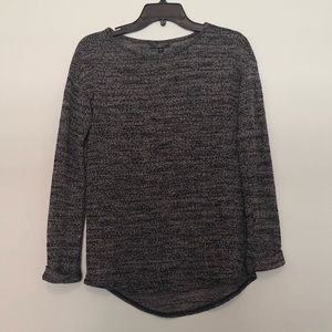 TOPSHOP MARLED KNIT TOP IN GRAY SIZE US2